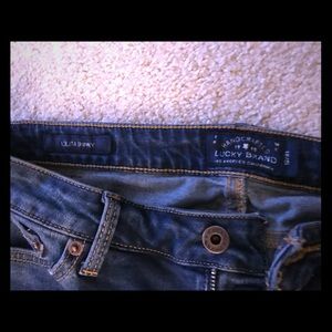 Lucky brand Lolita Skinny size 12 dark wash jeans